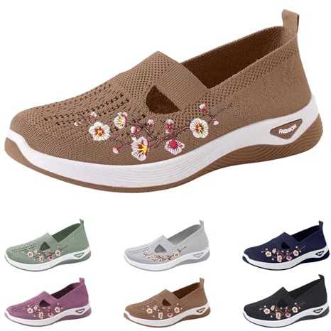 Scarpe da Trekking Donna Scarpe Ortopediche Donna Sneakers Eleganti Slip On Eleganti Senza Lacci Sportive Casual Trekking Jogging Sneakers Mesh Basket Sport Outdoor Estive per Camminare Tennis
