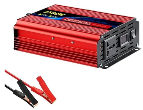Trasformatore Convertitore Da 12V/24V CC A 110V/220V Con Porte Tipo C 2 Prese Corrente CA Display LCD Inverter Potenza A Onda Sinusoidale Pura Da 1600 W A 10000 W Inverter(12V,220V 60HZ,3500W)