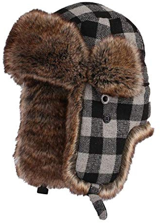 Insun Unisex Fliegermütze Warme Trappermütze Wintermütze Fellmütze Erwachsenen Winter Mütze für Herren und Damen