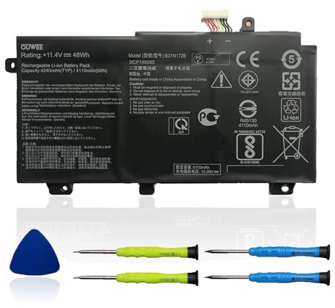 K KYUER B31N1726 Laptop Battery for Asus TUF Gaming FX504 FX504G FX504GD FX504GE FX504GM FX505 FX505DT FX505DV FX505DU FX505DY FX505GT FX505GE FX505GD FX505GM FX80 FX80G FX80GD FX80GE FX80GM FX86FE