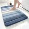 DEXI Tappeto Bagno 50 x 80 cm, Tappetino Antiscivolo, Soffice Tappeti in Microfibra, Assorbente, Lavabile in Lavatrice, Blu