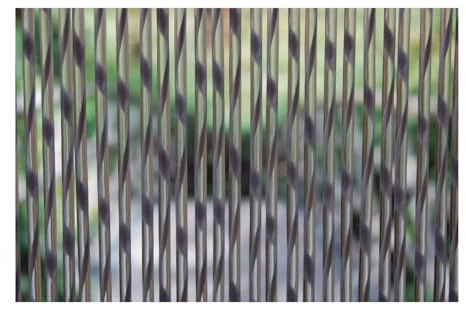La Tenda Türvorhang XL Sienna 2 Fliegenvorhang, grau, 120 x 230 cm | Streifenvorhang, Raumteiler, transparent