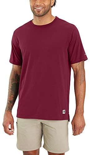 Carhartt Carhartt Lwd Kurzarm-T-Shirt mit lockerer Passform für Herren Rot L