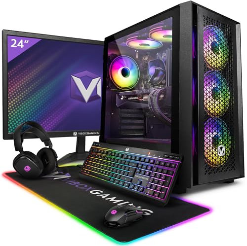 Vibox IV-112 Gaming PC Set Komplett • Monitor 27 Zoll • AMD Ryzen 7 5700X 4,6GHz • Nvidia RTX 5080 16GB • 32GB RAM • 2TB NVMe SSD • Windows 11 • WLAN