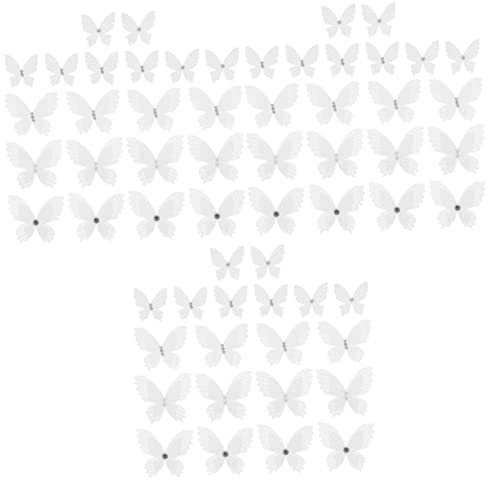 ULDIGI 20 Stück Organza Schmetterlinge Patches Mit Perlen Doppelschicht Applikationen Für Diy Kleidung Hochzeit Dekoration Und Bastelprojekte