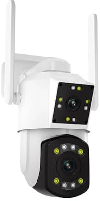 Generico TELECAMERA SPEED DOME MOTORIZZATA IP WIFI DOPPIA TELECAMERA DIGITAL ZOOM 10X REGISTRA SU SD CARD 3MP CON AUDIO BIDIREZIONALE IP66