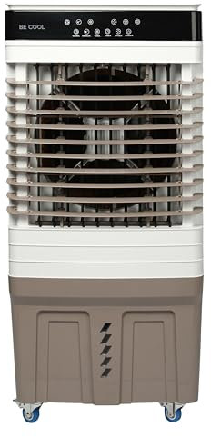 Mobiler Luftkühler 60L – 150W – 3 Stufen – 9800 m³/h – 120° Schwenkfunktion – 8h Timer – Fernbedienung – Klimaanlage Alternative für große Räume bis 60m²