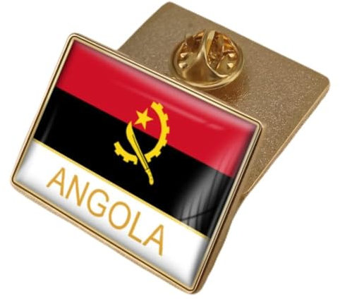 Modische, Modische Angola Flagge, Bunte Emaille Broschen Und Anstecknadeln, Klassische Ethnische Anstecknadeln, Anstecknadeln, Charm, Patriotischer Schmuck, Hip Hop Neuheit, Trend Accessoire