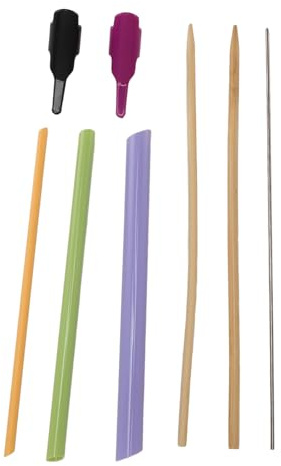 Tourne-tube en Tissu de Bambou de qualité Supérieure et Poussoir de Doigt, Ensemble D'outils de Couture, Aide à la Couture Pratique pour une Couture Précise
