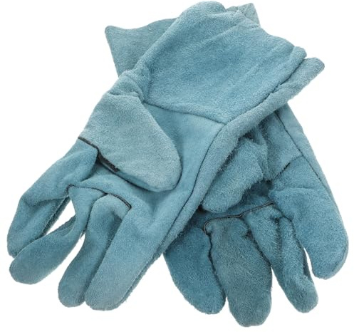 HANABASS 2paare Multifunktionale Trainingshandschuhe Für Haustiere Bissfeste Schutzhandschuhe Hochwertigem Rindsleder Für Hundetraining Und Tierpflege Und Leicht