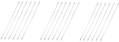 VOSAREA 3 Set Ganci per Aste per Tende Agitatori Elettrici Binario Cieco Verticale Diretto Frusta A Mano Elettrica Ganci Blackout Oscurante Acrilico Transparent 6 Pezzi * 3