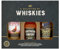 A Selection of Whiskies gift set, including 3 x 5cl bottles of Blended Scotch whisky and whisky liqueur. Perfect for Christmas and Birthdays.