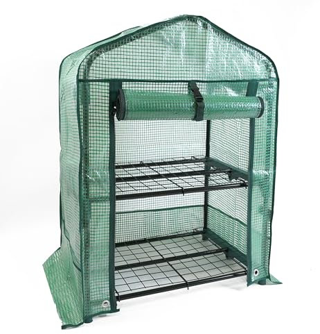 DIVCHI Greenhouse 2 Tier Mini Green House For Indoor & Outdoor Use Heavy Duty Garden Grow House Ideal For Growing Vegetables, Flowers, Herbs, And Seedlings