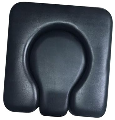 Oshhni Cojín de asiento del noqueo cojín del inodoro versátil cómodo de la cubierta de 4 cm de espesor acolchado para las mayores, Negro
