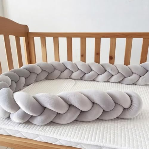 GYCS Braided Knotted Cushion, Knot Cushion, Knot Pillow, 100% Cotton Bed Set All Round Braided Protector for Room Decor, Home, Bedroom,A03,150cm