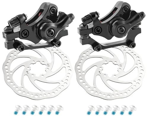 DTYBJN MTB Set Freni A Disco Pinza Freno A Disco Tubo Idraulico Cavo 140mm 160mm Rotore della Bicicletta 22.2mm Leva Freno(A-160mm Set)