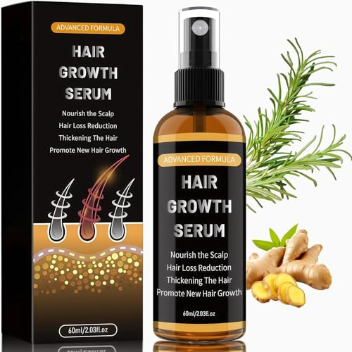 Hair Growth Serum, Hair Growth Spray for Stronger, Fuller Hair, 60ml | Biotin & Niacinamide - Anti-Thinning Care for Women & Men, 60ml