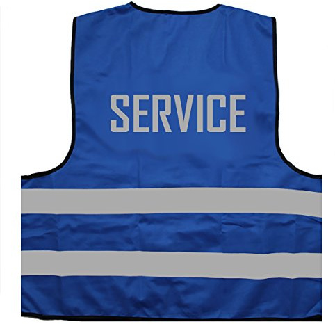 Mister Warnwesto Warnweste - Signalweste - Service - Warnweste mit reflektierendem Aufdruck ID: 148