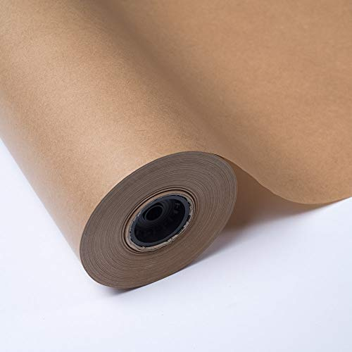PAKOT Papel Kraft Marrón 70 cm x 50 m – Rollo Resistente para Embalaje y Manualidades – Envoltorios, Cestas, Flores, Bodas, Tiendas y Envíos