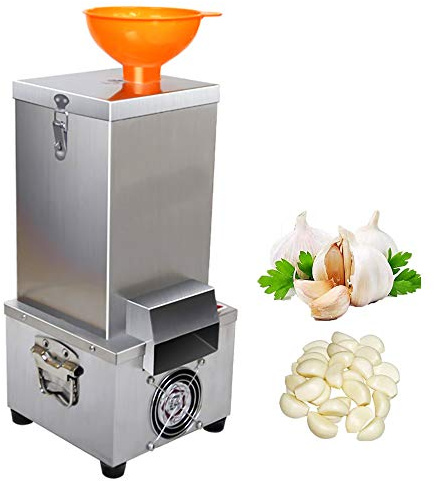 Maryaz Pelador Automático de Ajos 25 kg por Hora Máquina de Pelar Ajo Comercial 180 W Pelador de Ajo Eléctrico Acero Inoxidable para Restaurante, Hotel, Cocina Cocinero