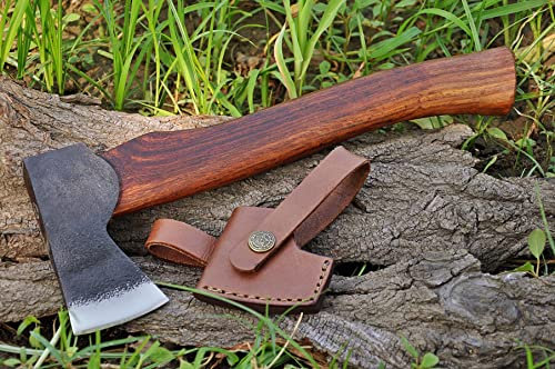 Generisch Axt High Carbon Stahl mit Scheide handverarbeitet Wikinger MAQ2579