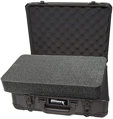 Ultimaxx Abschließbarer Hartschalenkoffer mit Aluminiumrahmen, für Kameras, Drohnen, Vermessungsgeräte, Angelausrüstung, Tauchausrüstung und vieles mehr