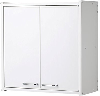 Negrari Pensile F760PAM in resina PVC, Resistente all'umidità, Fornito in kit di montaggio, Interni/Esterni, 59x21x59 cm, Bianco