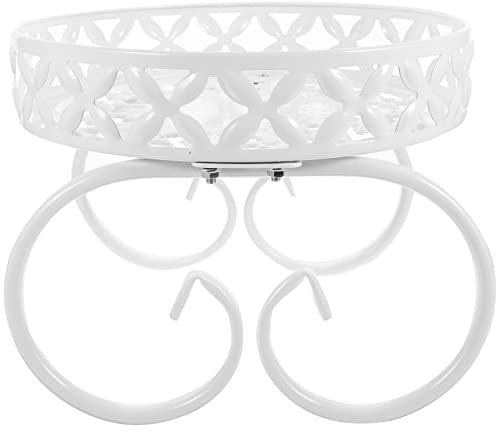 YARNOW Supporto Per Piante Da Interno in Ferro Multiuso Espositore Per Vasi Bianchi Portafiori Da Tavolo Supporto Per Giardinaggio e Decorazione d Interni