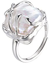 WLLDDDIU Ring Silber 925 Damen, Französische Retro-Barock-Ringe 925Er Sterlingsilber-Ringöffnungsringe Verstellbare Ringe Für Männer, Frauen, Besondere Anlässe, Paargeschenke, Charm-Edelsteinschmuck