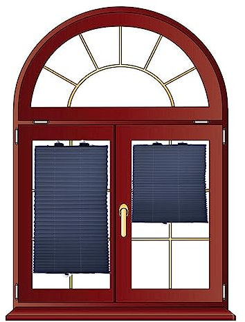 YHBZ Einziehbare Plissierte Verdunkelungsrollos,Easy Lift Jalousien mit Saugnäpfen,Sonnenschutz Isolierung Verdunkelungsvorhang,für Büro & Küche Glastüren und Fenster,W70*H140cm