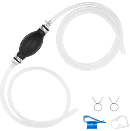 SeptAm Benzinpumpe, Handpumpe Wasser, Absaugpumpe, Umfüllpumpe, 10 mm, Universelle Passform, Auto, Boot, Motorrad, Kart, Benzin, Wasser, Öl, Flüssigkeitspumpe, Manuell, FUEL_PUMP