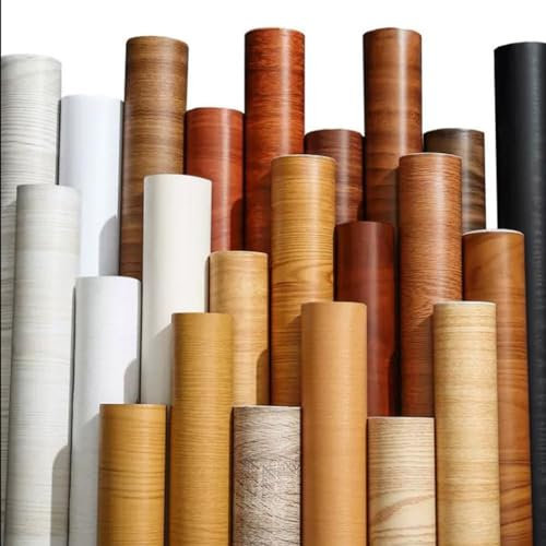 HCZION Selbstklebend Tapete 60cm Holztextur Kontakt Papierschrank Arbeitsplatte Möbelfolie Deko Tapete Für Küche Arbeitsplatte Schlafzimmer (Color : A, Size : 122cm/48in)