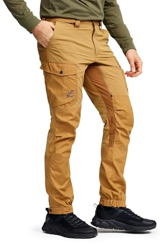 RevolutionRace Rambler Lightweight Pro Pants Herr, Lättvikts Vandringsbyxor för alla Utomhusaktiviteter, Dijon, XL
