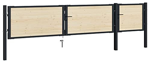 AUUIJKJF Zaun- und Barriere-Zaunlatten 30 Stück Massivholz Fichte Hardware