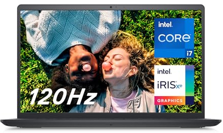 Dell Inspiron 15 3520 Portatile 15,6'' FHD (1920x1080) 120Hz, Intel Core i7 1255U, Intel Iris Xe Graphics, 16GB Memoria, 512GB SSD, Windows 11 Home, italiano, Carbon Black