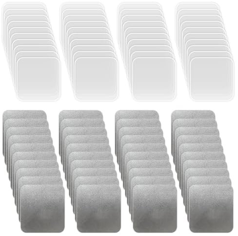 Paquete De 40 Almohadillas Adhesivas De Doble Cara, 40 Piezas De Almohadillas Adhesivas Esmeriladas De Una Cara, Almohadillas Adhesivas A Prueba De Agua Y Humedad