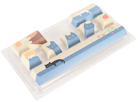 Capuchons de Touches Mignons, Capuchons de Clavier PBT, 8 Touches, Large compatibilité pour 108 Claviers Mécaniques pour 61 Claviers Mécaniques (Goshydapw713mqdin-13)