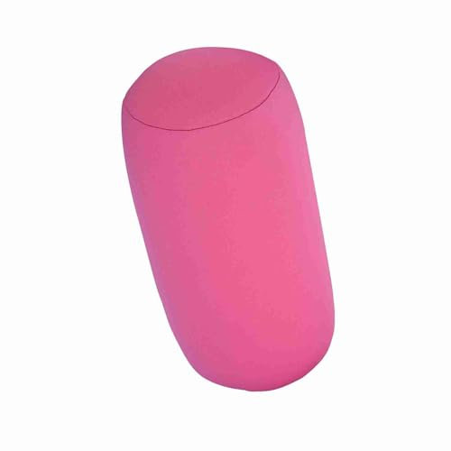 Brrnoo Bequemes Mikrokügelchen-Rollkissen, Stützt Nacken und Handgelenk, Niedliches Design, Ideal Als Sitzkissen für Unterwegs und zu Hause, mit Weichem, Dehnbarem Bezug (PINK)