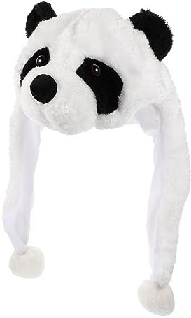 JOINPAYA Schöne Kopfbedeckung Cartoon Panda Hautfreundliche Winter Ohrenschutz Hut Verkleidungszubehör Kostümzubehör Leicht Tragen