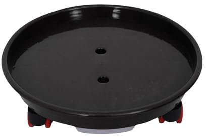 Folpus Plateau à roulettes pour Pot de Fleurs, Support pour Plantes en Pot, avec bac de Stockage d'eau, Support à roulettes pour Plantes en Pot pour Balcon, Grand