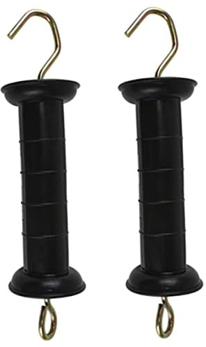jojofuny 2pcs Electric Fence Insulated Handles Fence Gate Handle Easy Attach Safe Grip