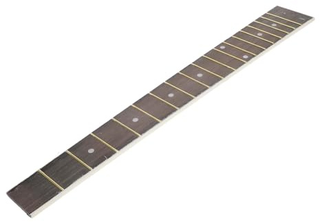 TOGEVAL Technisches Holz Gitarrengriffbrett Austausch für Folk und Akustikgitarre Schwarz Einfach zu Montieren Bruchfest Geeignet als Gitarrenzubehör