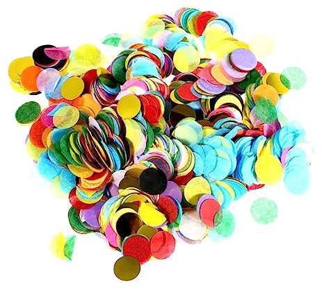 HEALSOPTHY 2sätze Bunte Konfetti Kreise Für Hochzeiten Und Partys Dekorative Tischdekoration Für Feierlichkeiten Füllmaterial Für Ballons Und Bastelprojekte