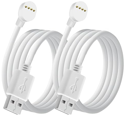 Lonnky Power Cable for Google Nest Cam Outdoor or Indoor (Battery), 3m | 10ft USB Charger Cord – White