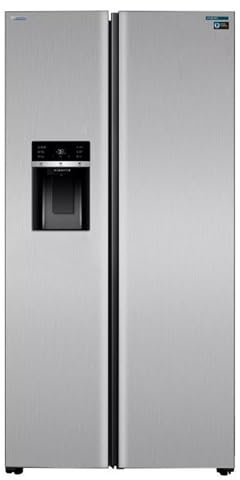 Frigorifico Americano Infiniton SBS-591A85XEI, 591 Litros, Total No Frost, E, Dispensador de Agua e Hielo requiere toma de agua, Inox Antihuellas, Panjtalla LCD, 39 dB