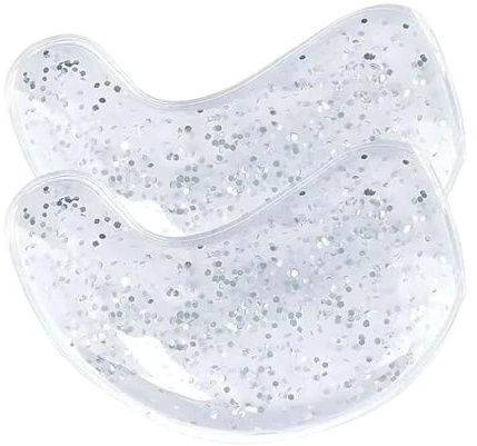 Toppe per la cura degli occhi – Maschere riutilizzabili sotto gli occhi | 1 paio di rinfrescanti e riscaldanti soluzione lenitiva glitter per il salone di viaggio, uso quotidiano mamma sorelle moglie