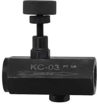 Opatiny CIT Hydraulisches Rückschlagventil KC-02030406, 60 x 25 x 25 mm, Kohlenstoffstahl, schwarz, für Hochdruck- und Durchflusskontrolle, Pilotbetrieb