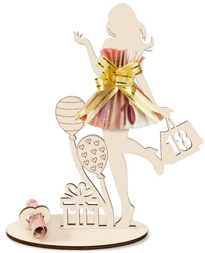 Geldgeschenke 18. Geburtstag Mädchen, Deko 18. Geburtstag Frauen | Holz Schild Gästebuch Geburtstagsgeschenk Zum 18Geburtstag, Idee Geschenk zur Jugendweihe & Abschluss