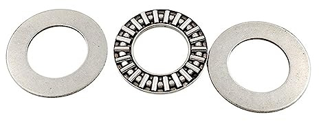 Trycknålsrullager ， Trycknålsrullager AXK0821+2AS med två AS0821 brickor Silver 8x21x4mm