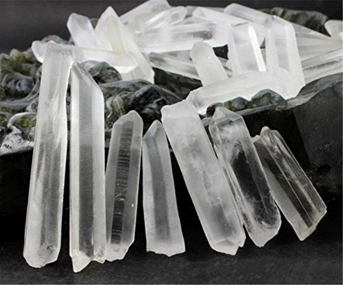 AITELEI Bâtons de Cristal de Quartz de Roche Naturel de 1/2Ib irréguliers de guérison Reiki bâtons polis pour la Fabrication de Bijoux et la décoration de la Maison